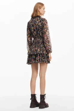 Vestido corto flores