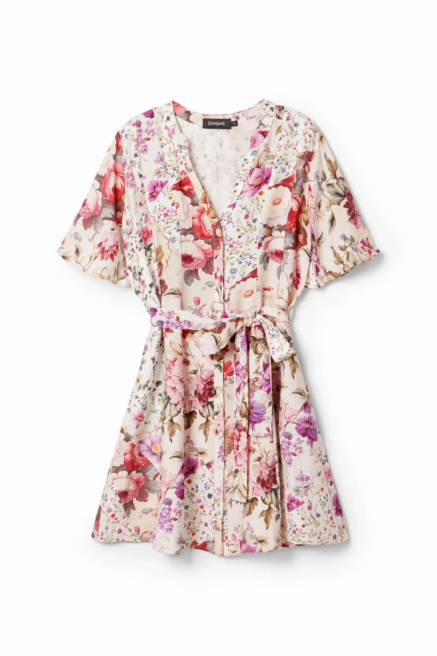 Vestido corto flores