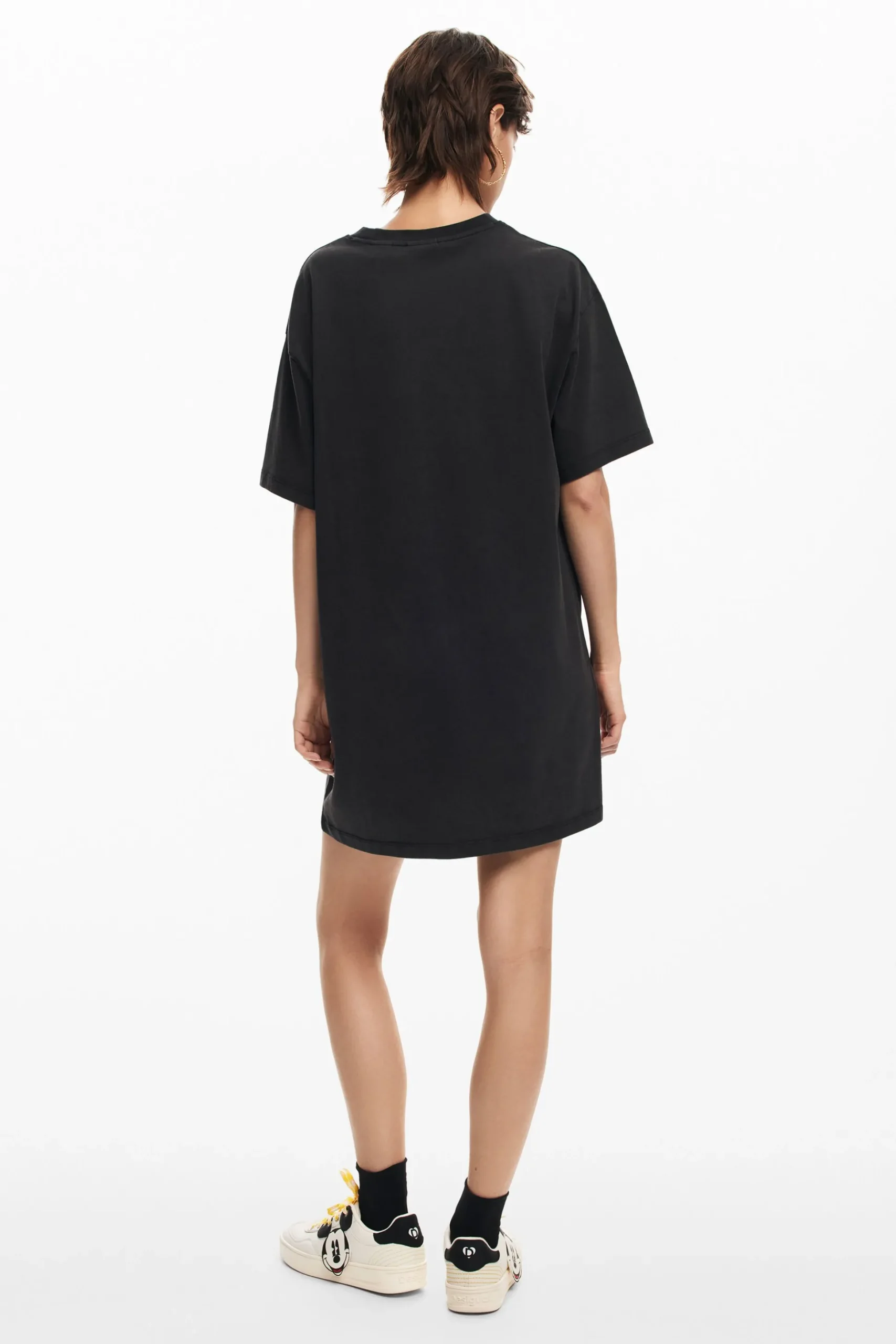 Vestido corto manga corta Mickey