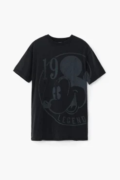 Vestido corto manga corta Mickey