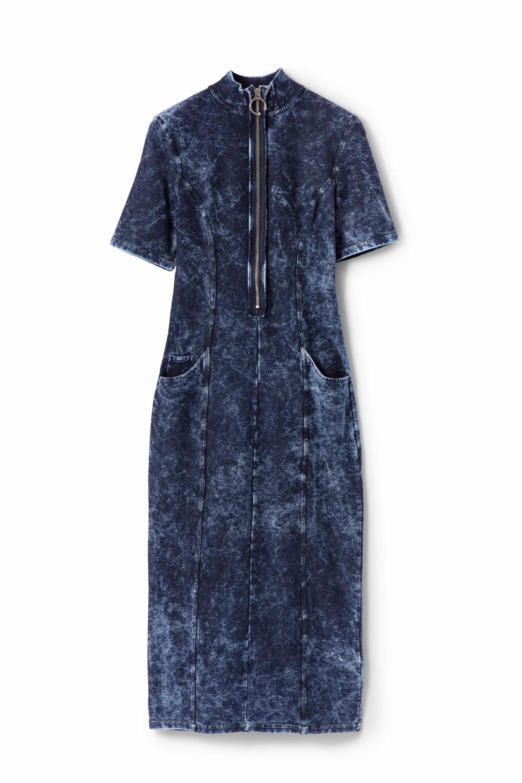 Vestido efecto denim