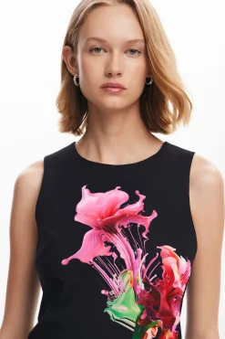 Vestido estampado flor