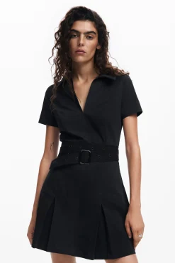 Vestido falda tablas