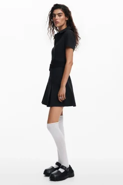 Vestido falda tablas