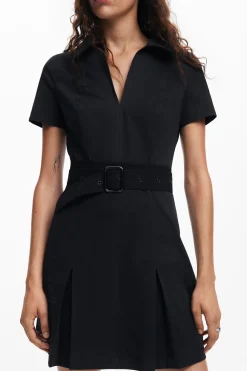 Vestido falda tablas