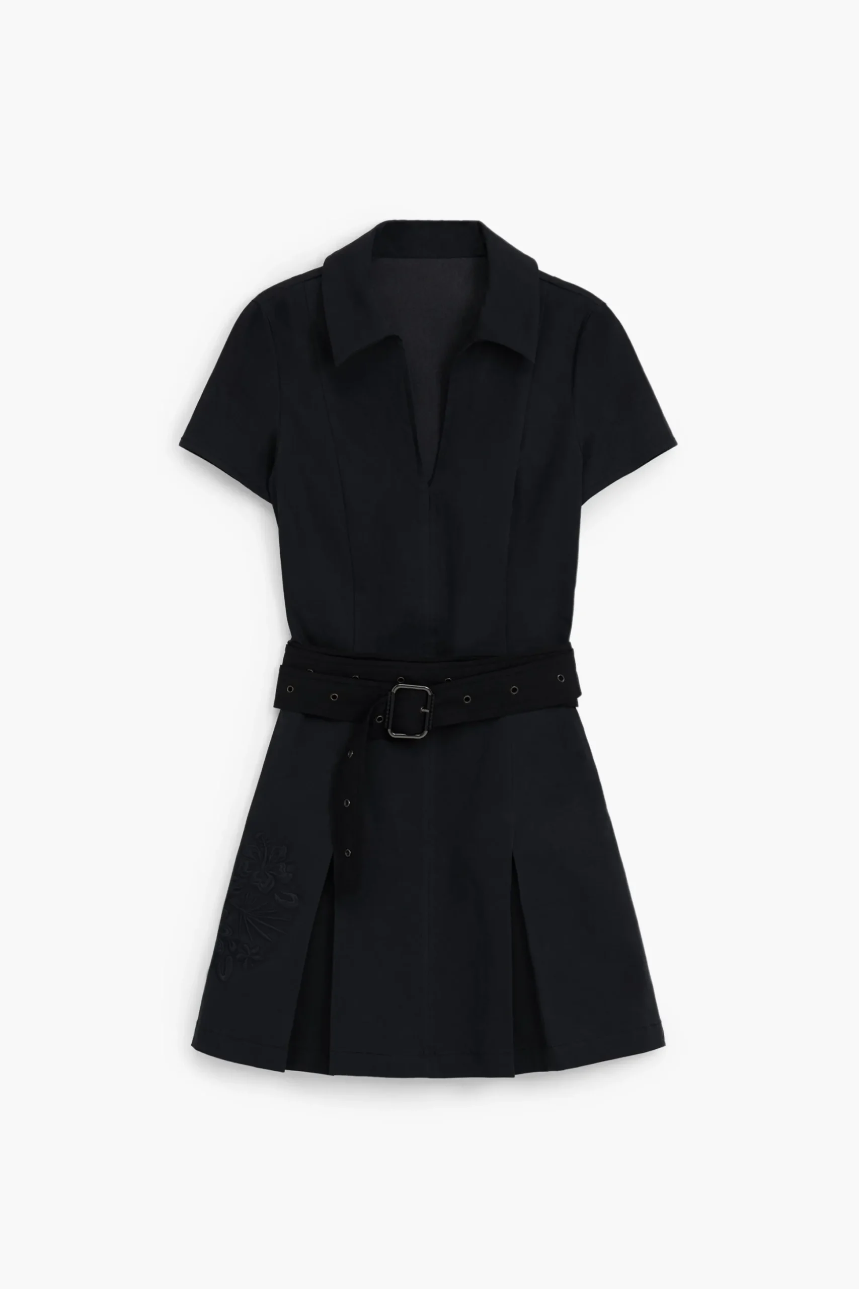 Vestido falda tablas