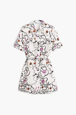 Vestido flores dibujadas