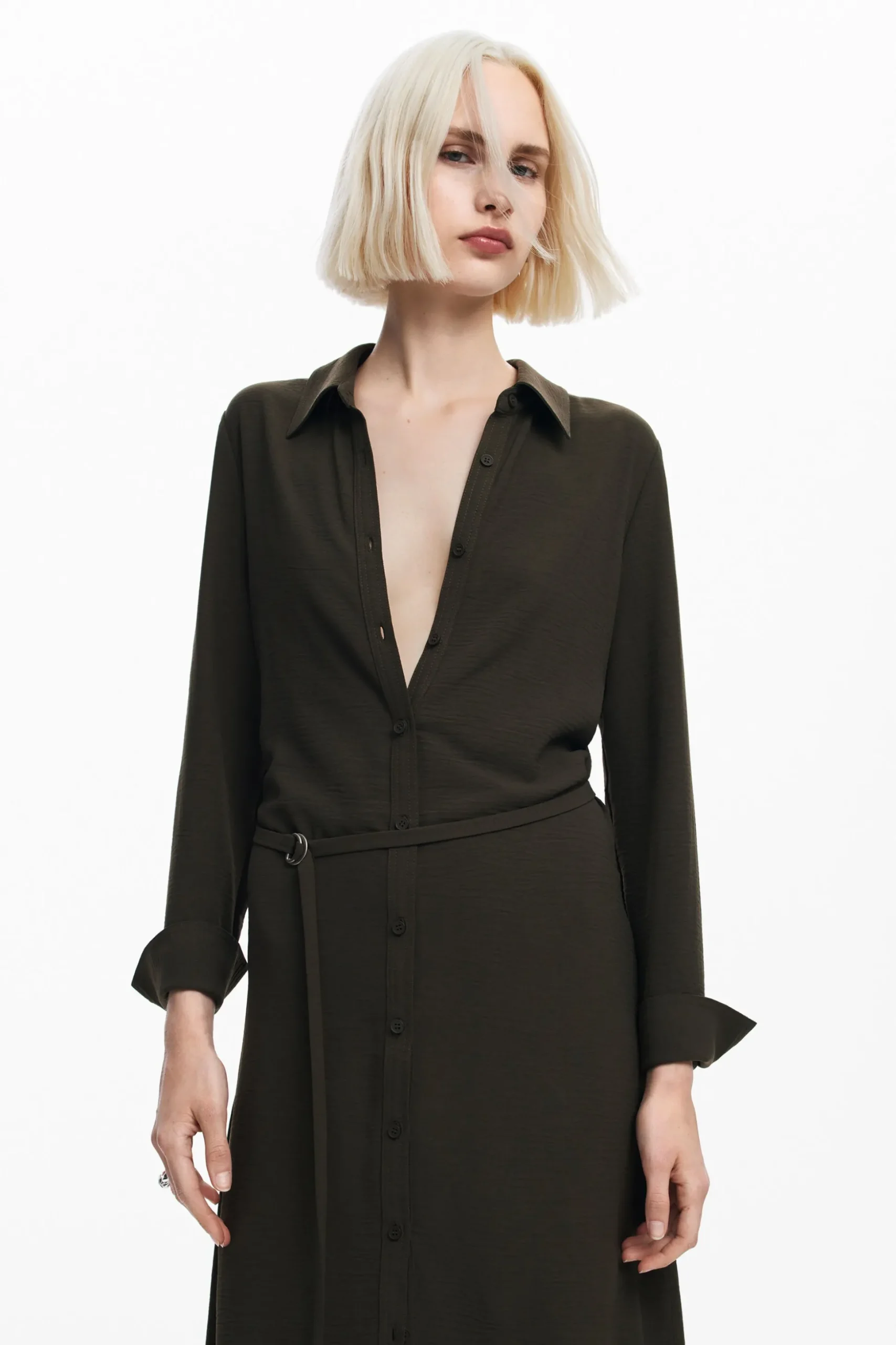 Vestido largo camisa
