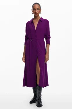 Vestido largo camisero