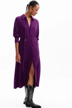 Vestido largo camisero