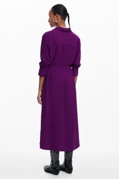 Vestido largo camisero