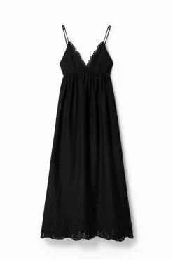 Vestido largo encaje