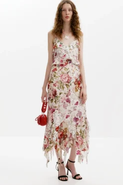 Vestido largo flores