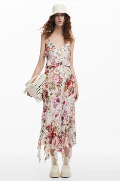 Vestido largo flores
