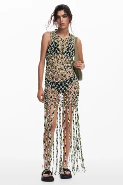 Vestido malla efecto red