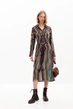 Vestido midi camisero