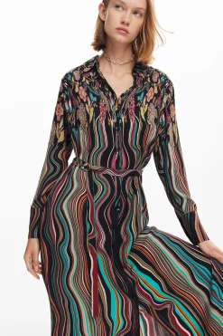 Vestido midi camisero