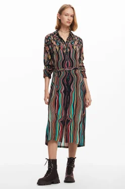 Vestido midi camisero