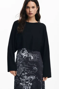 Vestido midi combinado