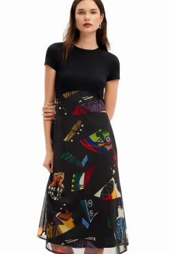Vestido midi combinado M. Christian Lacroix