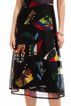 Vestido midi combinado M. Christian Lacroix