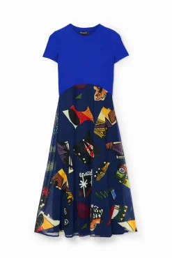 Vestido midi combinado M. Christian Lacroix