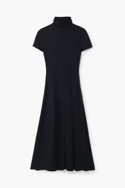 Vestido midi cuello alto