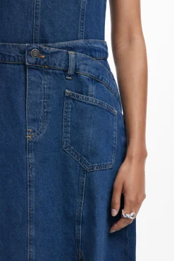 Vestido midi denim