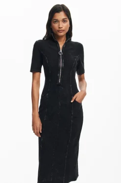 Vestido midi denim