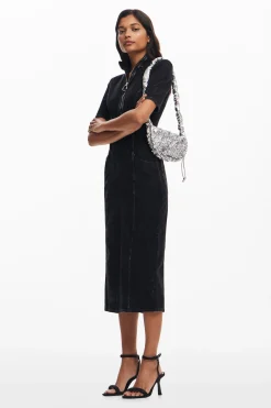 Vestido midi denim