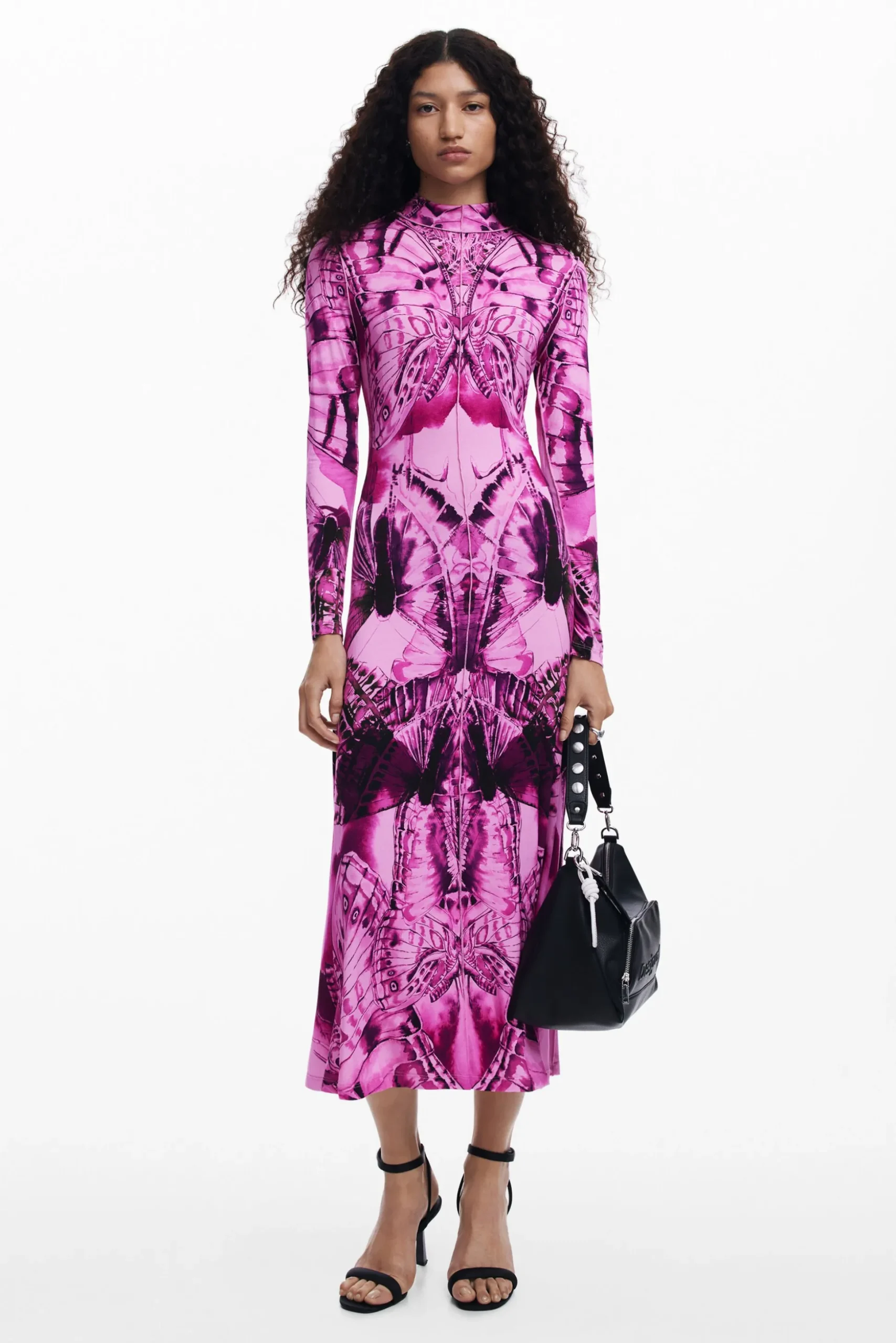 Vestido midi estampado