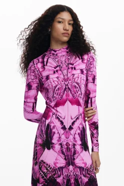 Vestido midi estampado