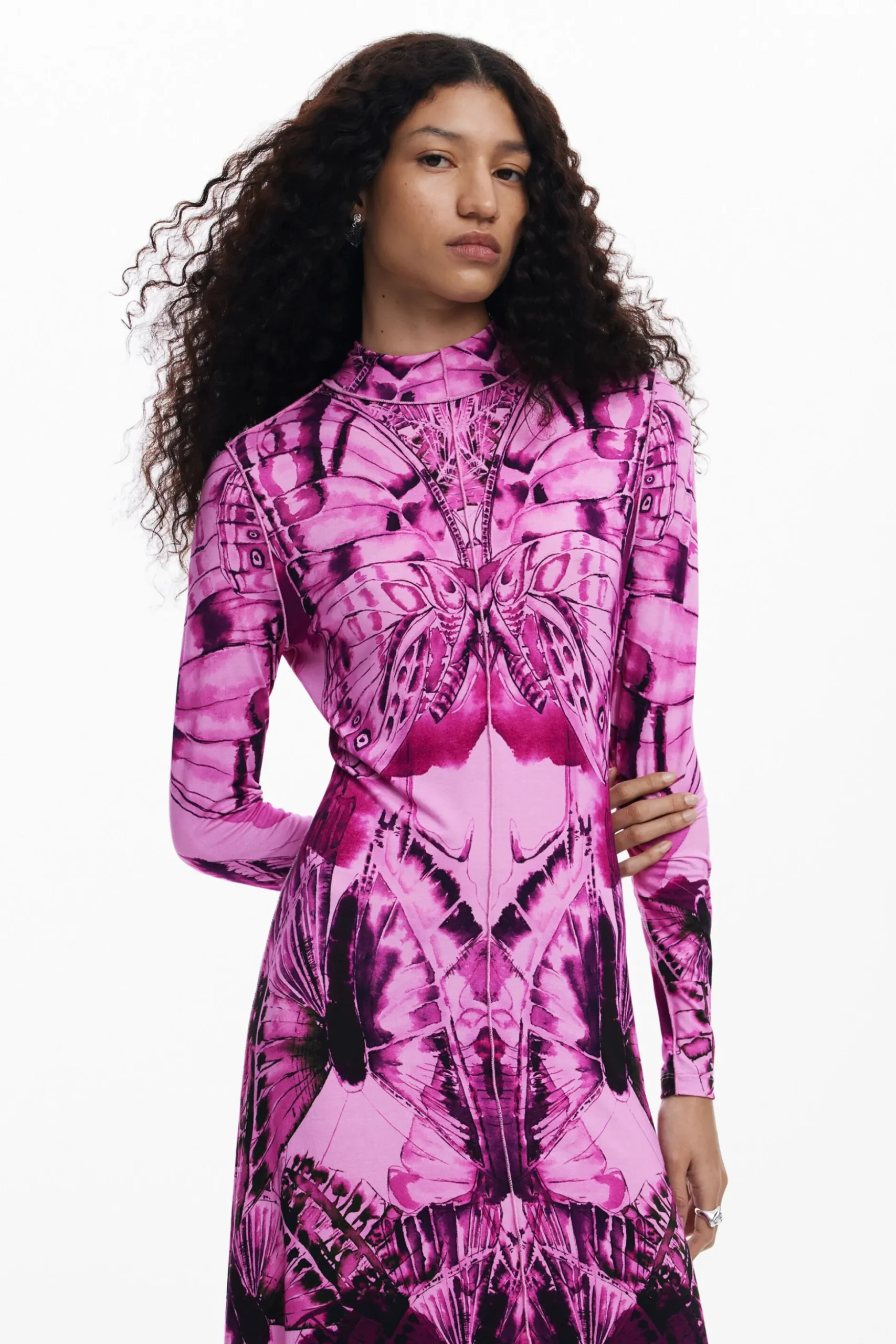 Vestido midi estampado