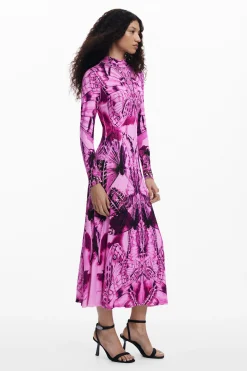 Vestido midi estampado