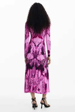 Vestido midi estampado