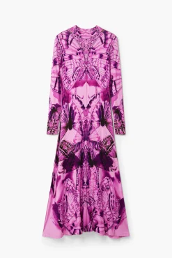 Vestido midi estampado