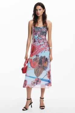 Vestido midi estampado M. Christian Lacroix
