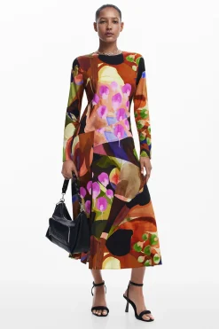 Vestido midi estampado M. Christian Lacroix