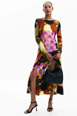 Vestido midi estampado M. Christian Lacroix