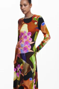 Vestido midi estampado M. Christian Lacroix