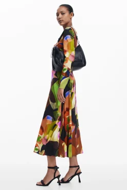 Vestido midi estampado M. Christian Lacroix