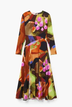 Vestido midi estampado M. Christian Lacroix