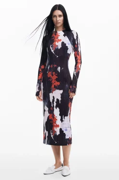Vestido midi estampado Maitrepierre