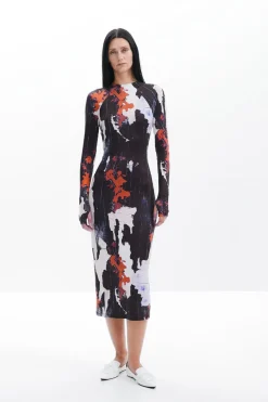 Vestido midi estampado Maitrepierre
