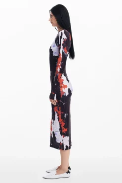 Vestido midi estampado Maitrepierre