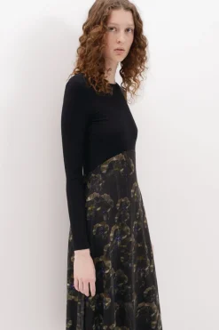 Vestido midi floral M. Christian Lacroix