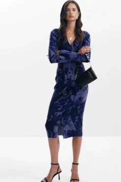 Vestido midi flores