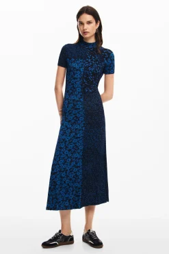 Vestido midi flores