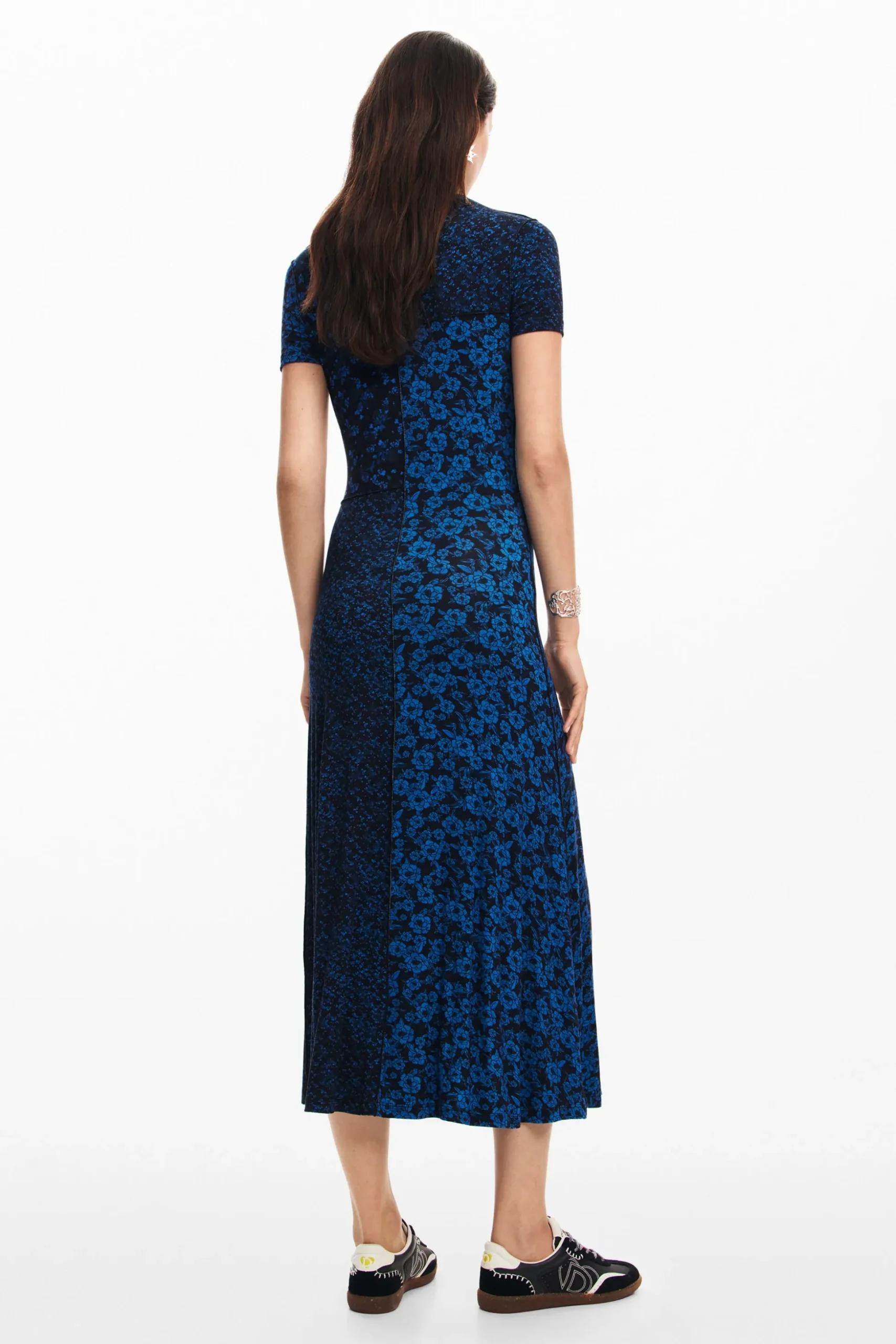 Vestido midi flores