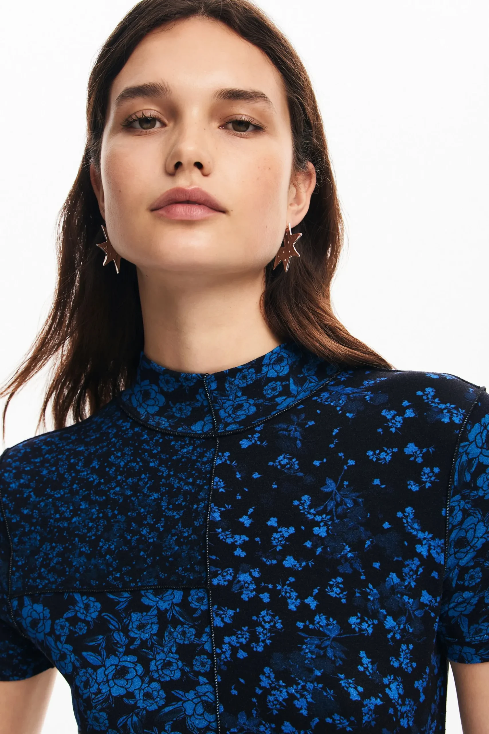 Vestido midi flores